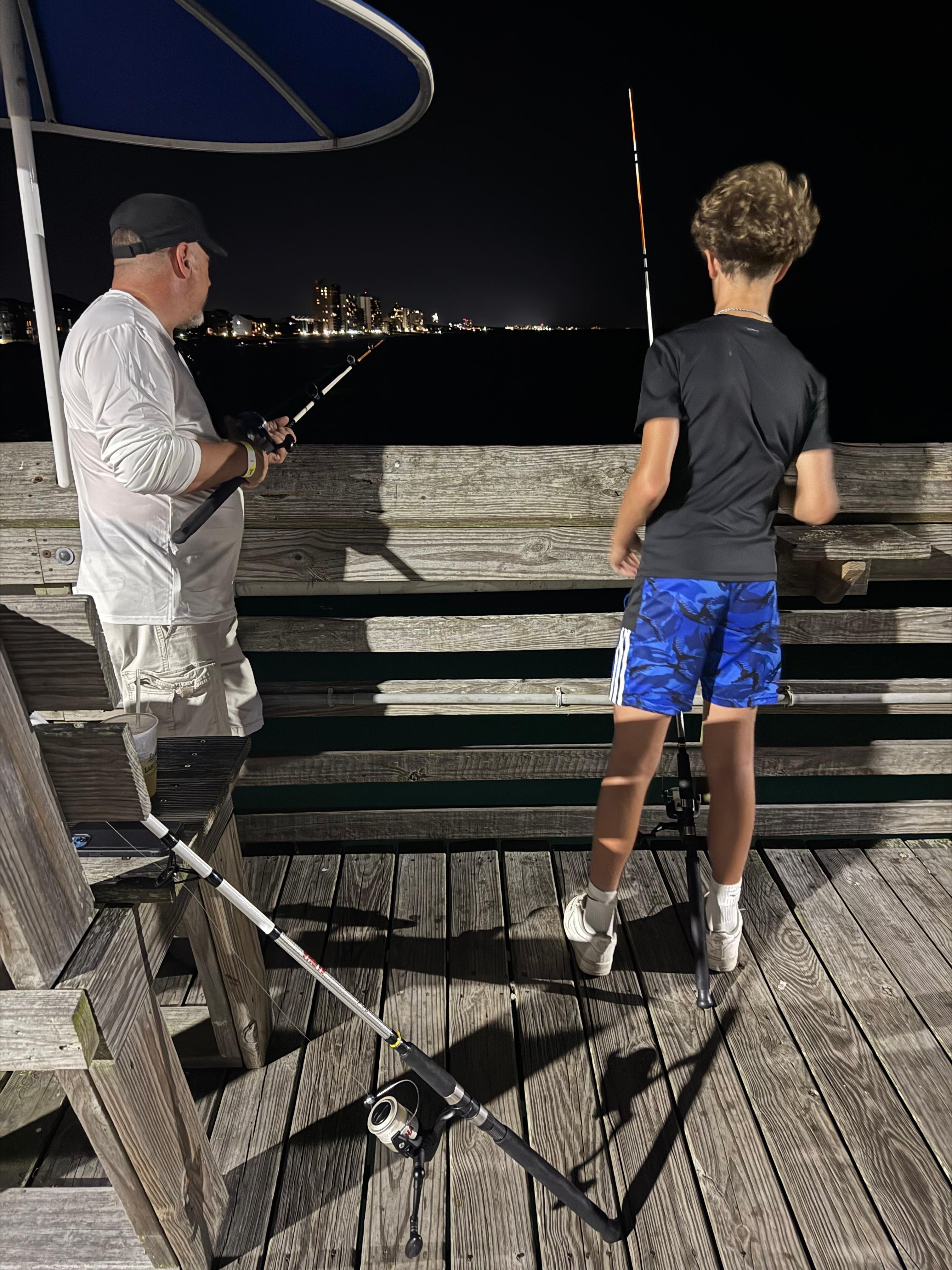 Pier fishing caught a few. 
