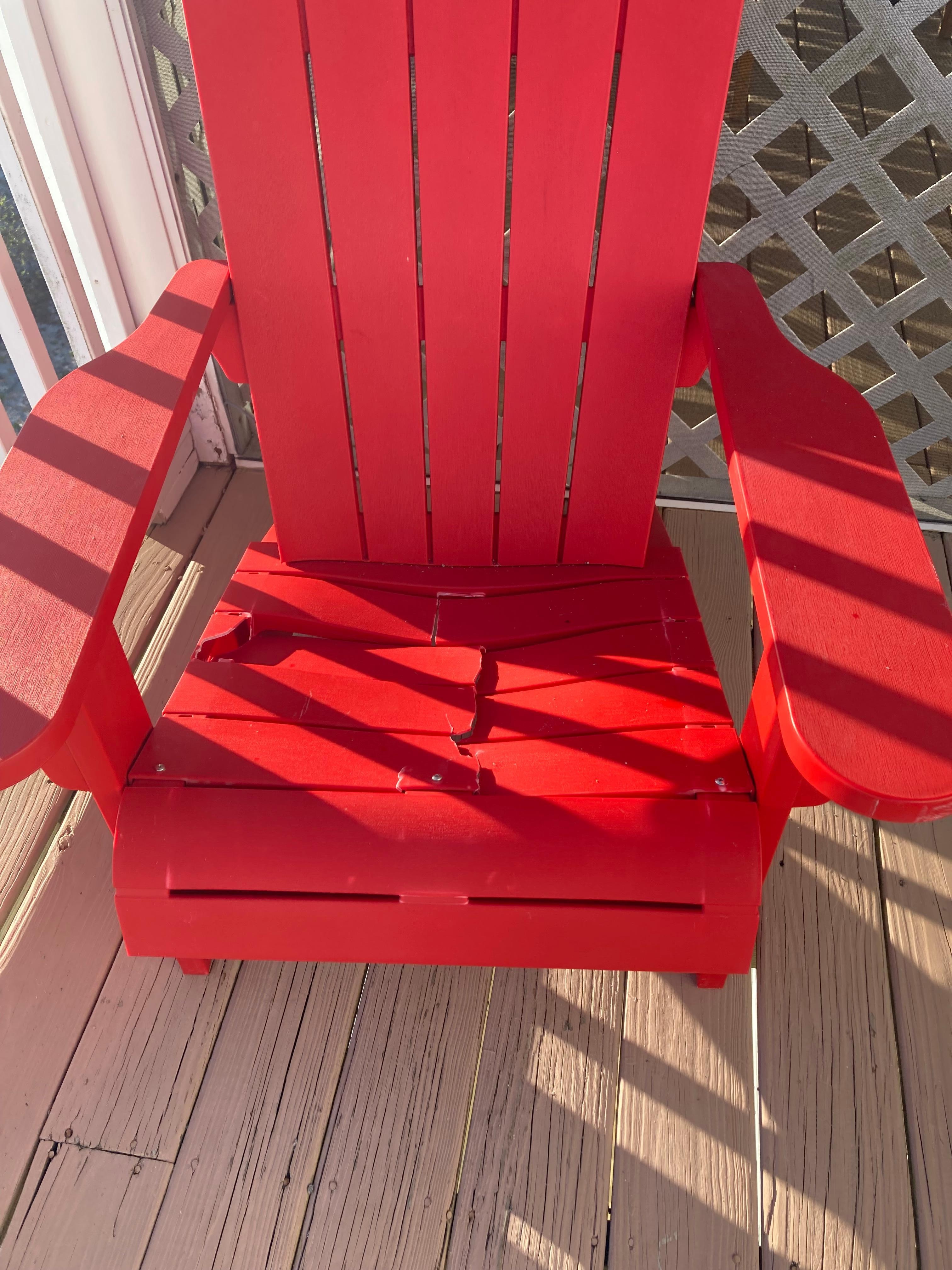 Outside deck furniture.