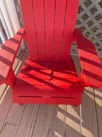 Outside deck furniture.
