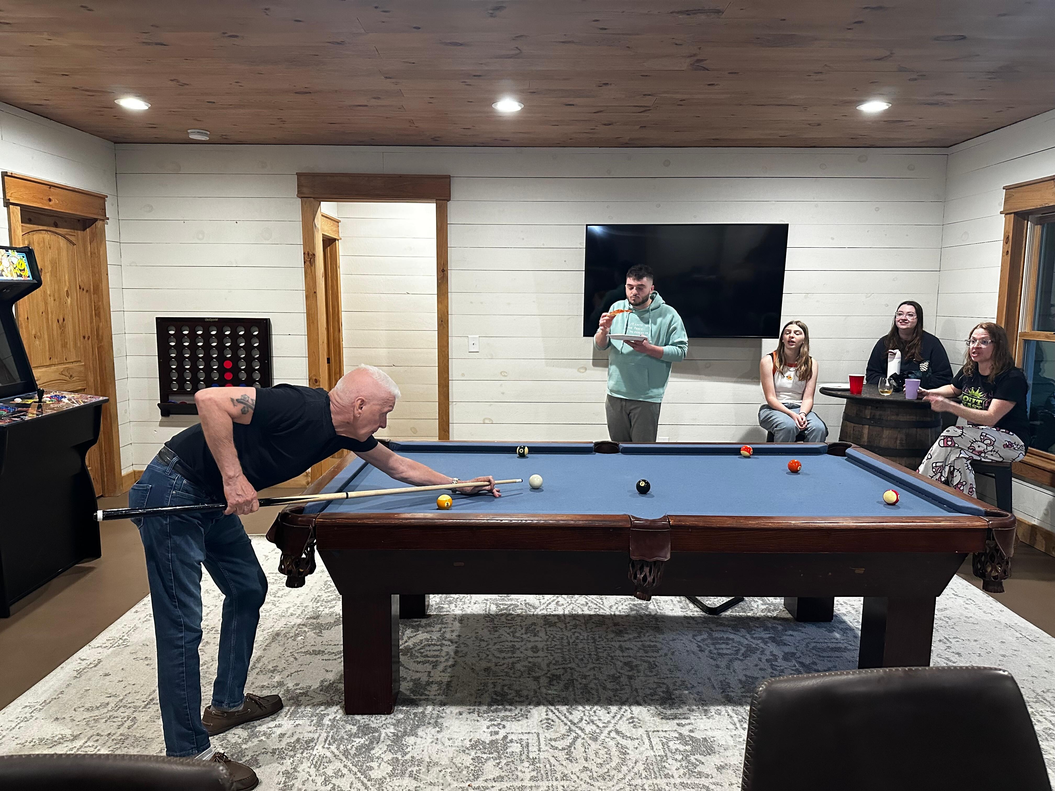 Our family loved the pool table. 