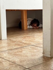 Hide and seek- very clean space!