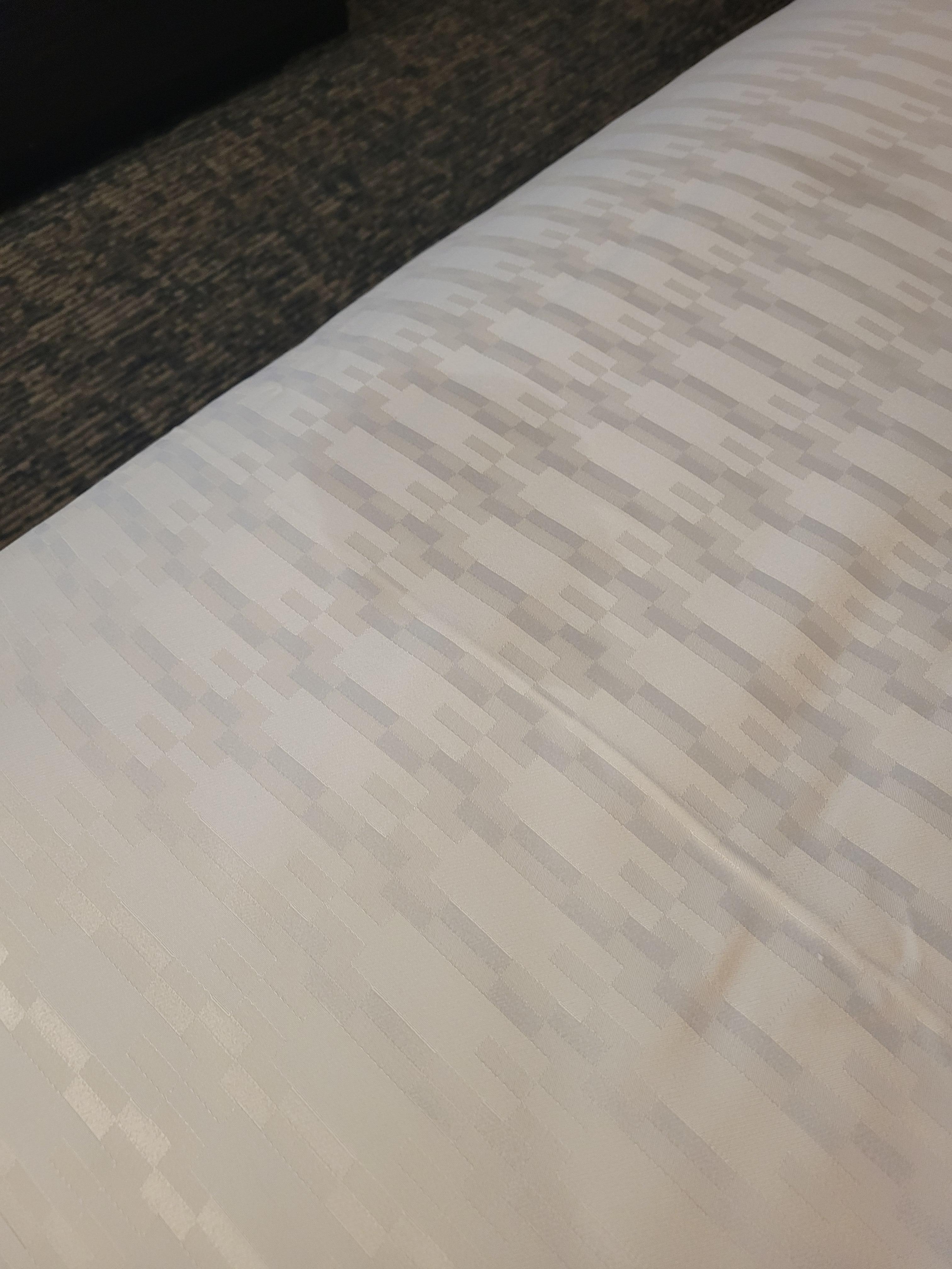 Dirty bedsheet