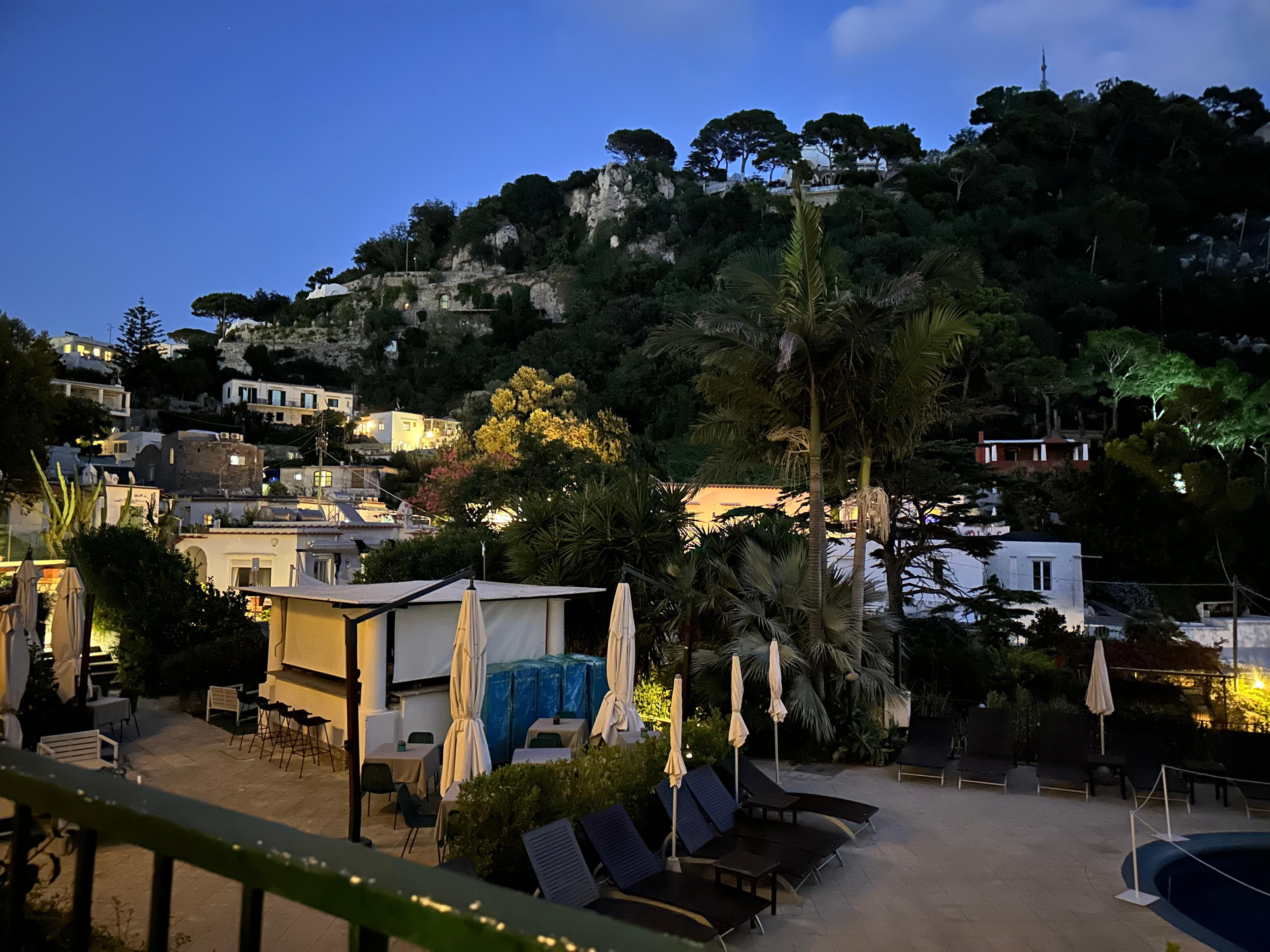 View toward downtown from balcony. 