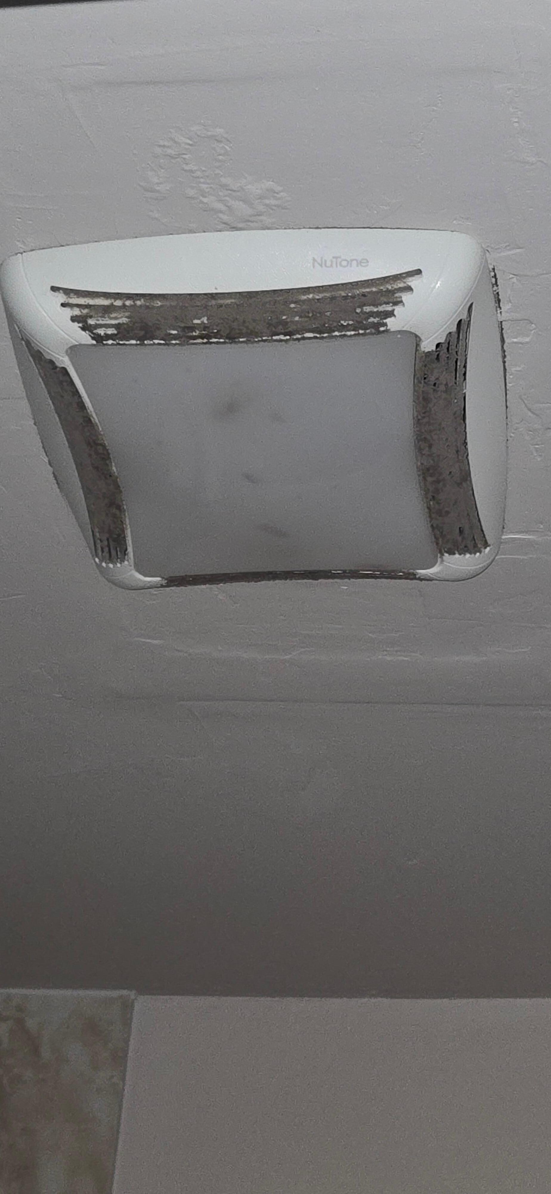 vent with black gunk