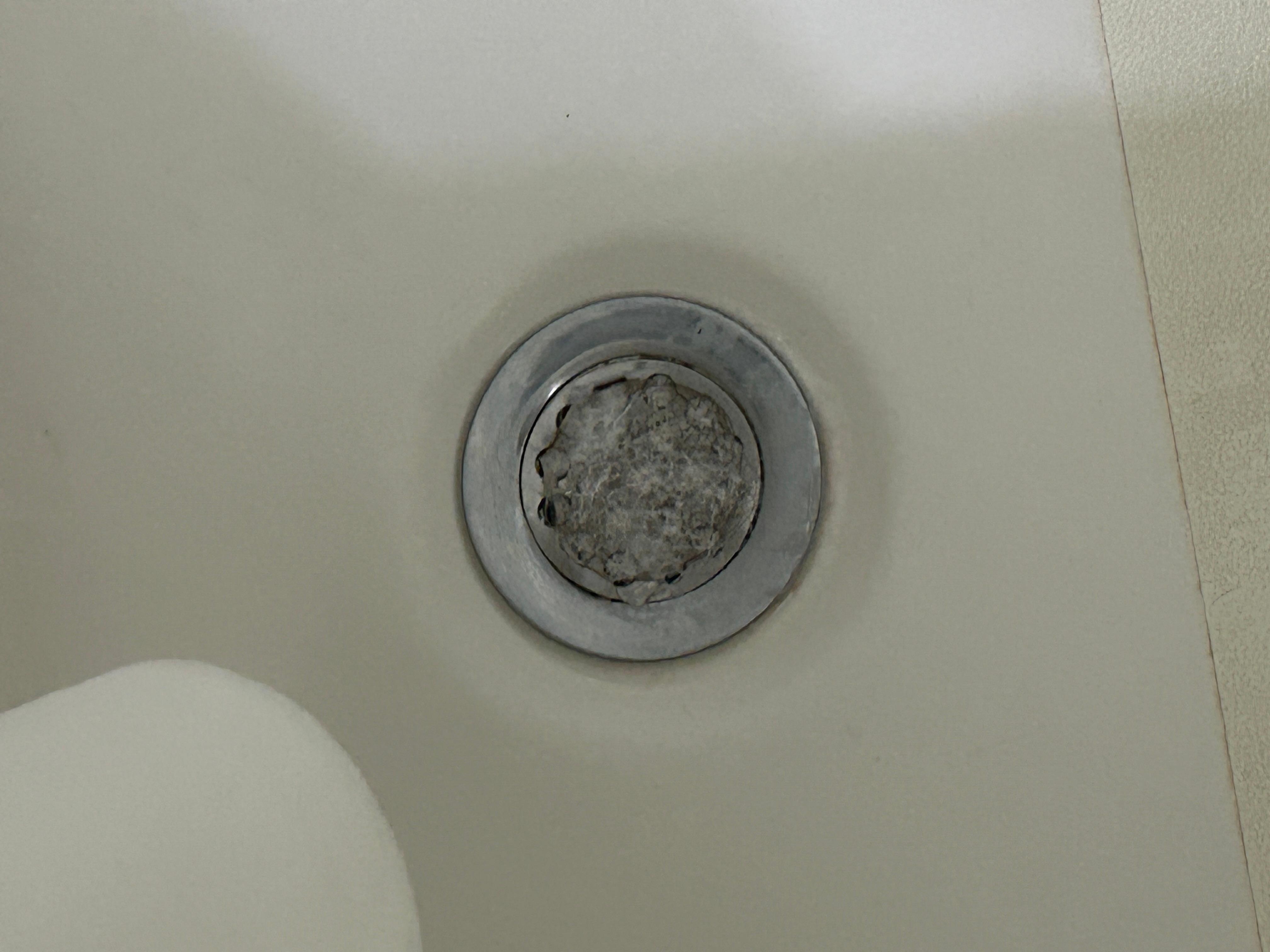 Shower drain on arrival