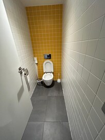 Toilet is separate from Showers
