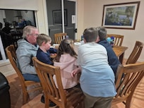 8 seater dining table in the big house, great for family game night