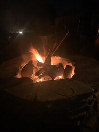 Campfire for marshmallows and hotdogs!