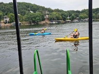 Great cove to enjoy the kayaks.