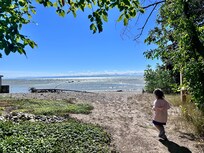 Private beach