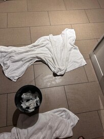 AC leaking, had to grab garbage can to catch the water