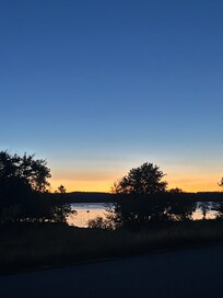 Sunrise before we left