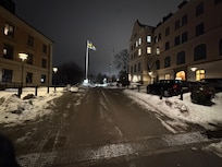 Utanför hotellentren