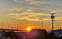 Sunset view from the cottage