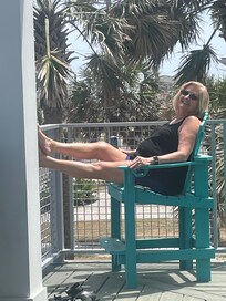 Relaxing on the Balcony