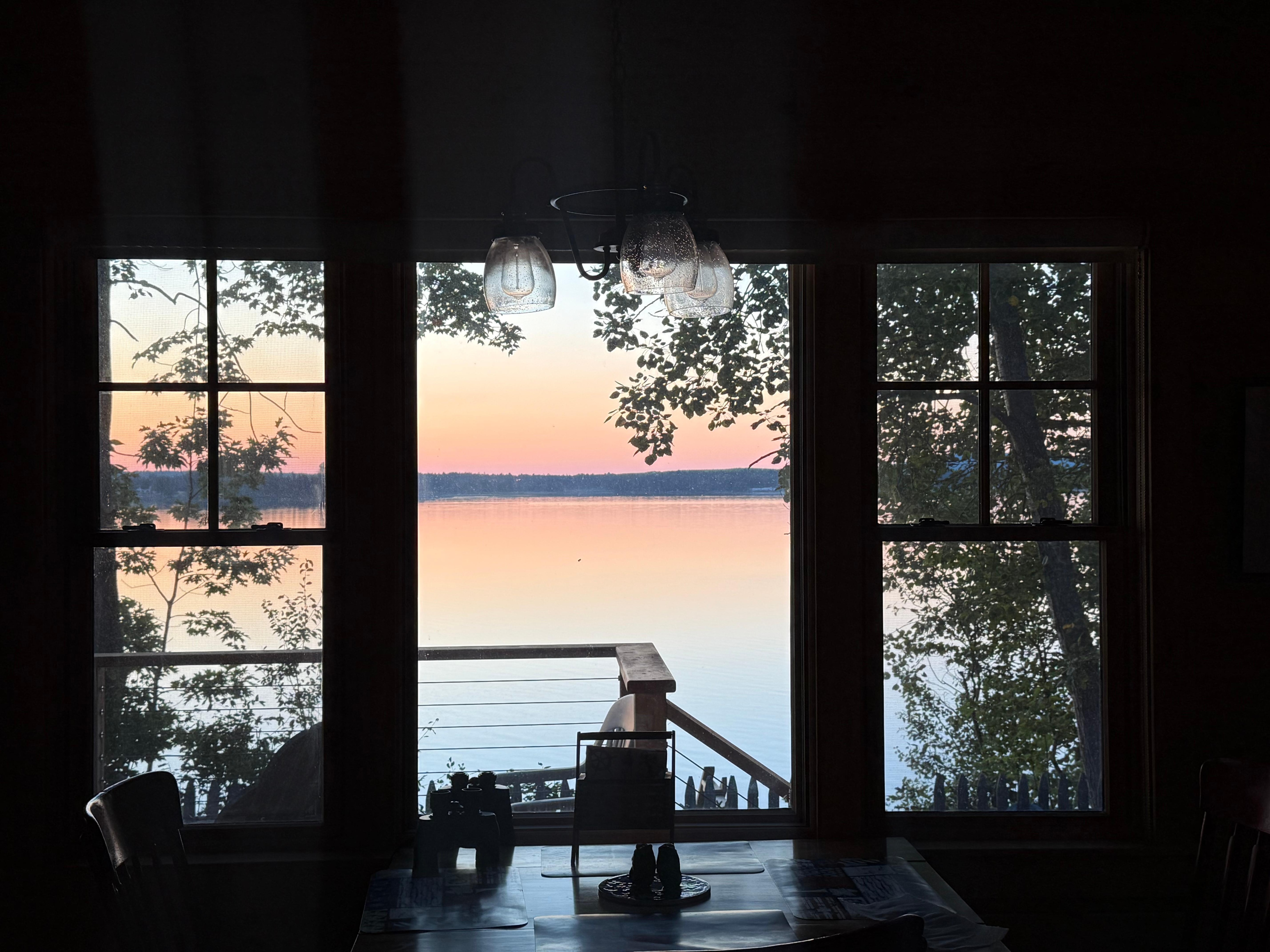 Beautiful views from the many windows 