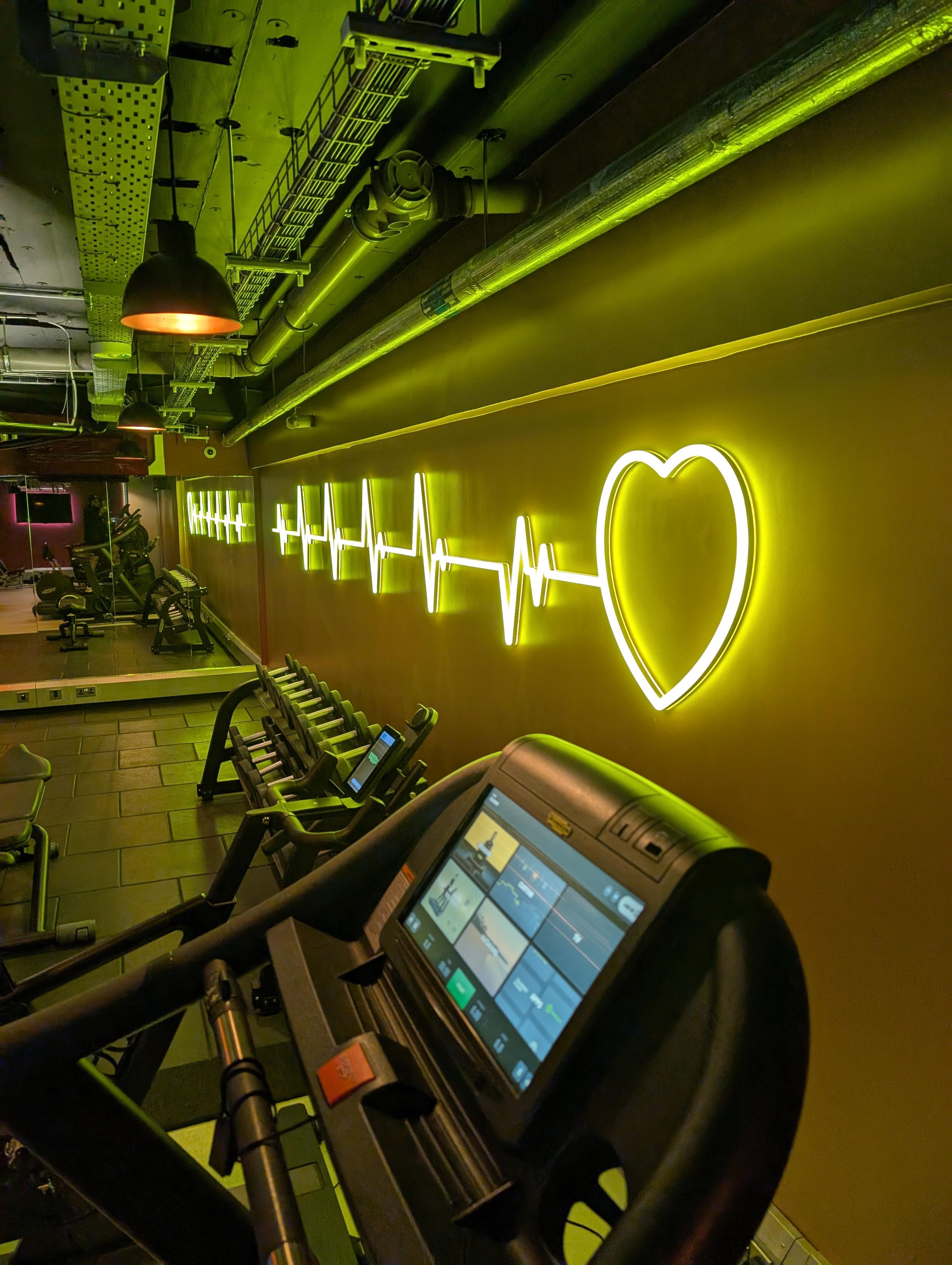 A view in the gym