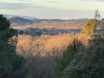 Vue de la terrasse du gîte 🤩