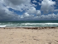 Right across the street was a slice of relaxation.