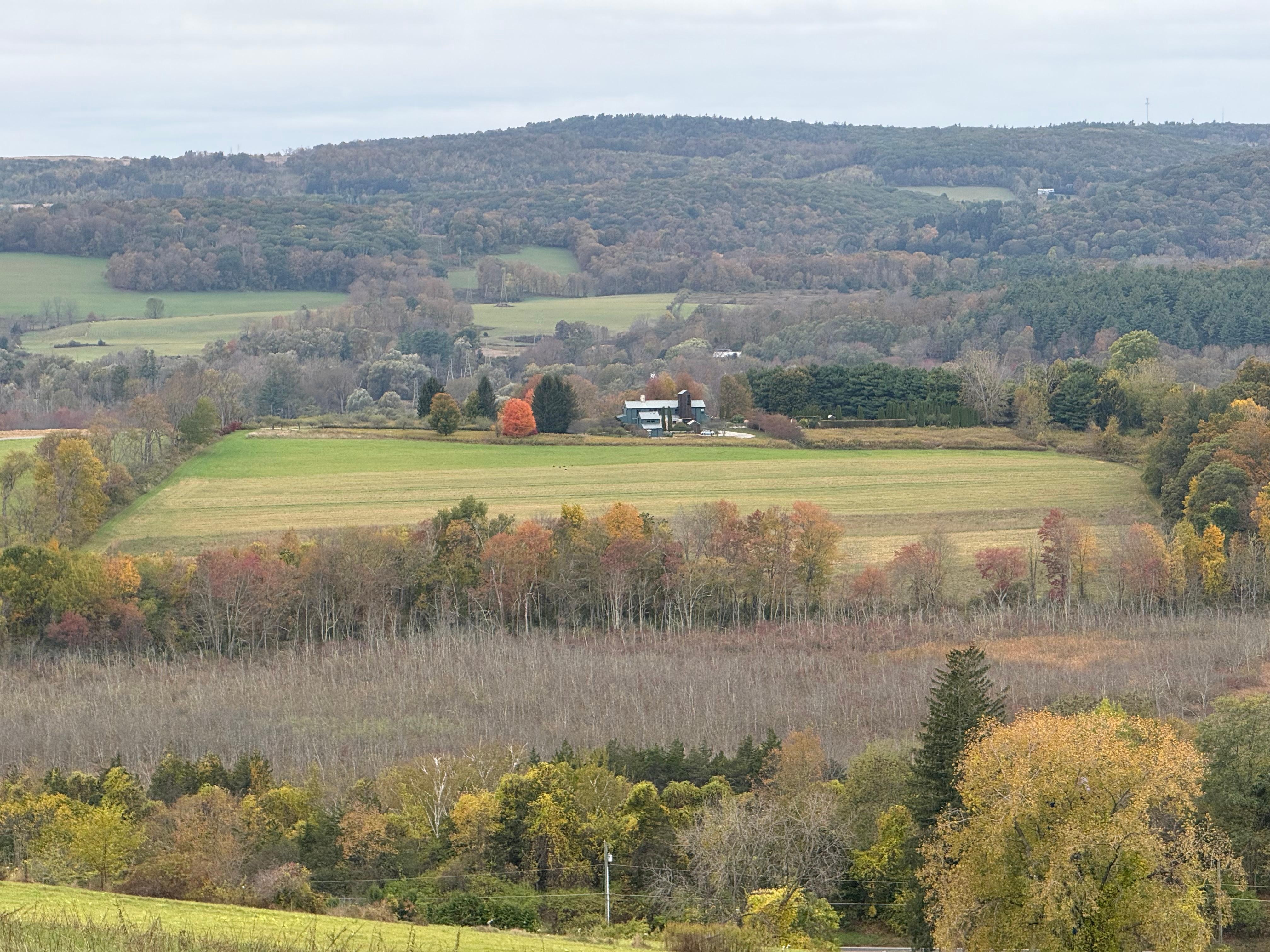 From trail across the street 