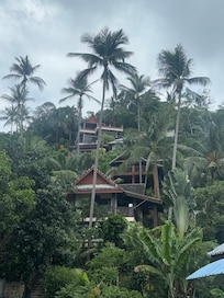 View from our walk uphill to villa