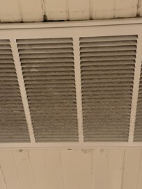 air intake vent that hadn't been cleaned