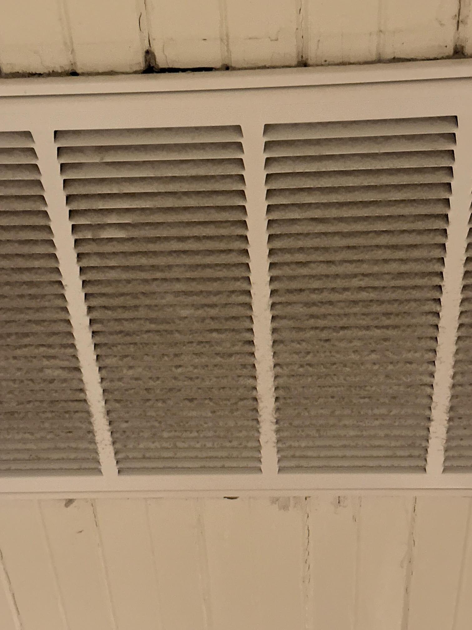air intake vent that hadn't been cleaned