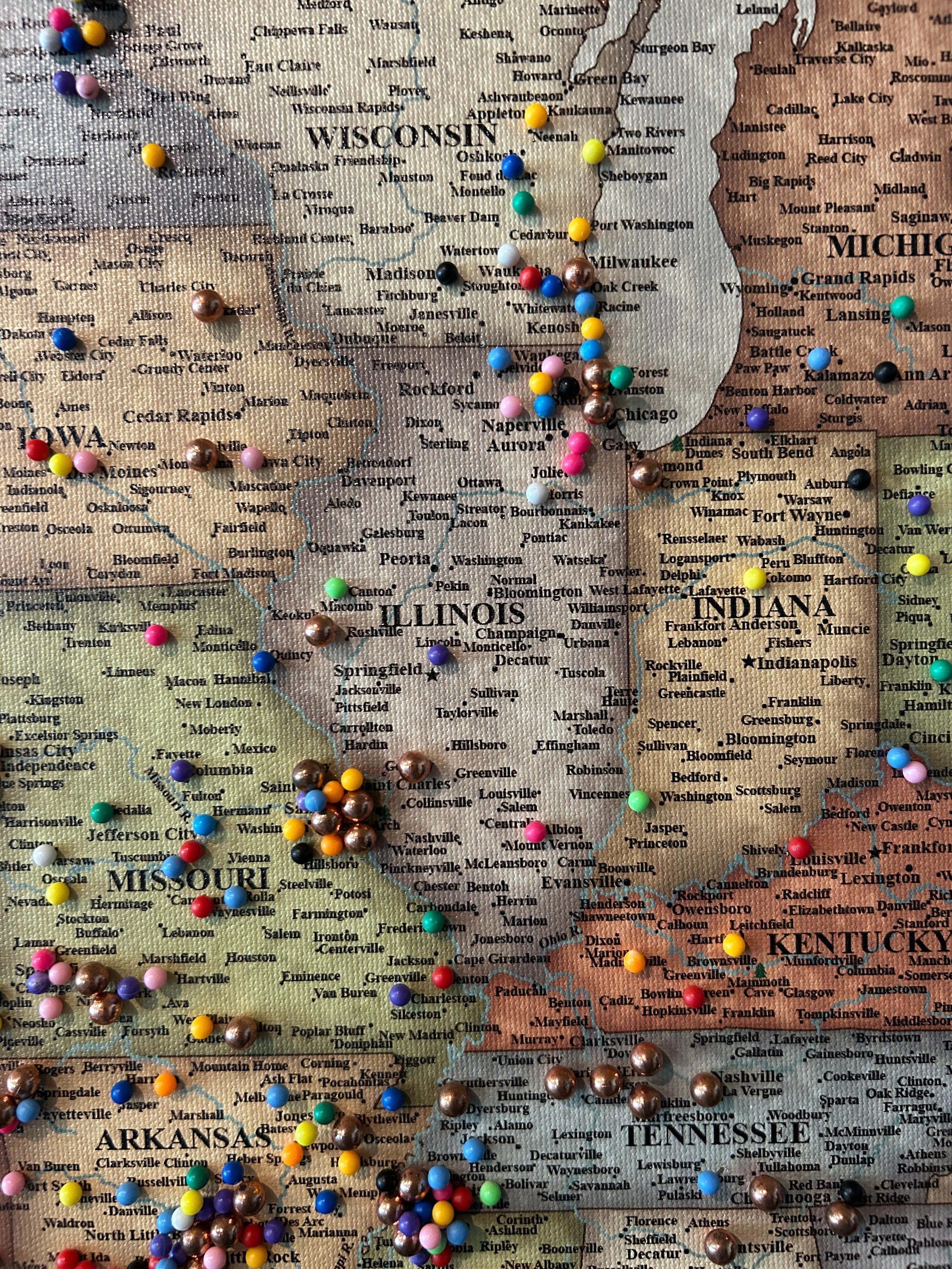 Location map for visitors. At the main house.