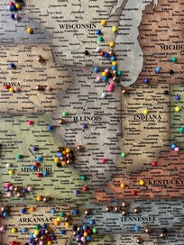 Location map for visitors. At the main house.