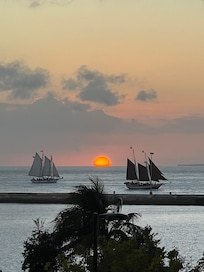 Sunset view from the 3rd floor terrace