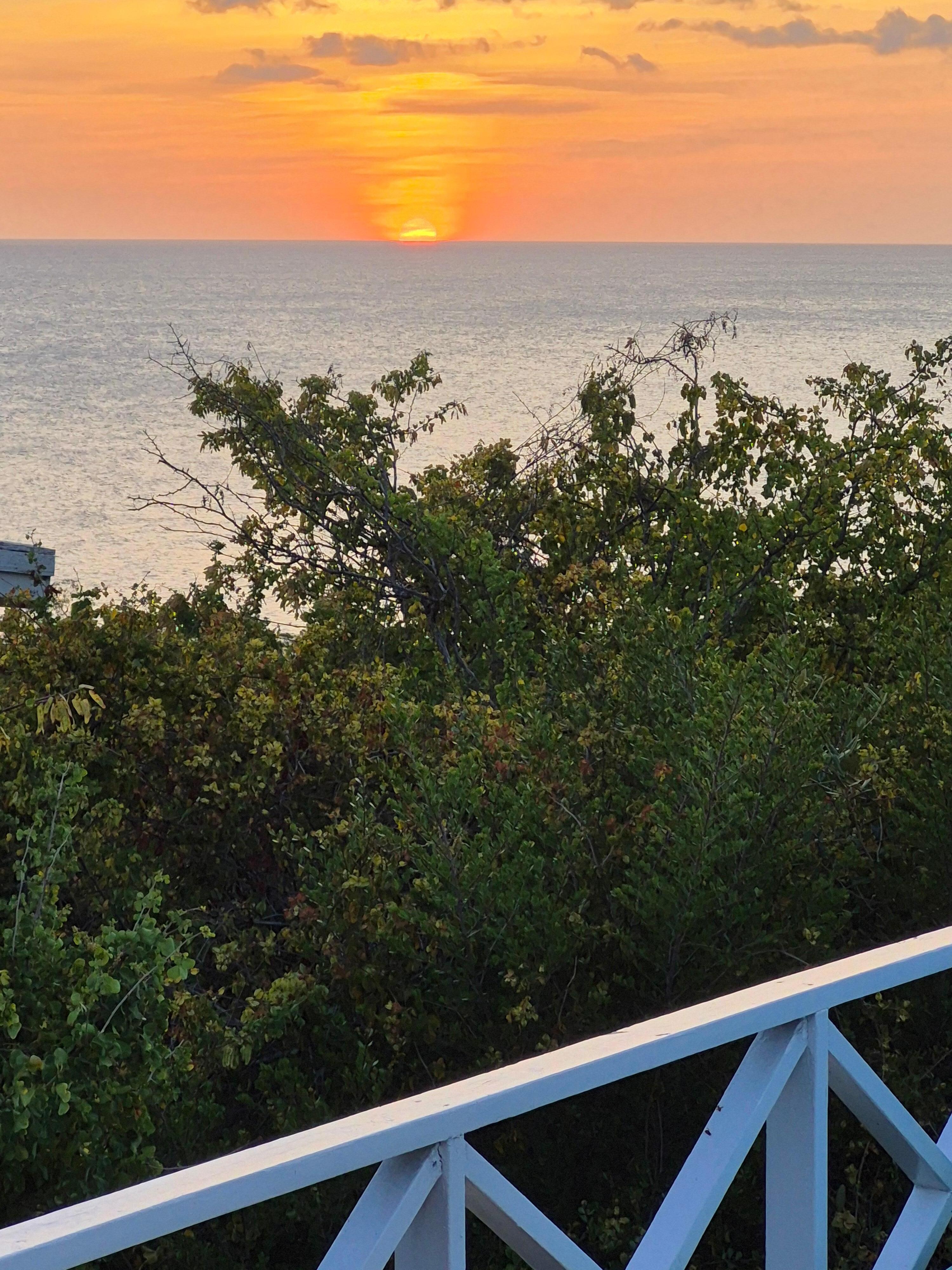 We enjoyed many lovely sunsets looking over the water.