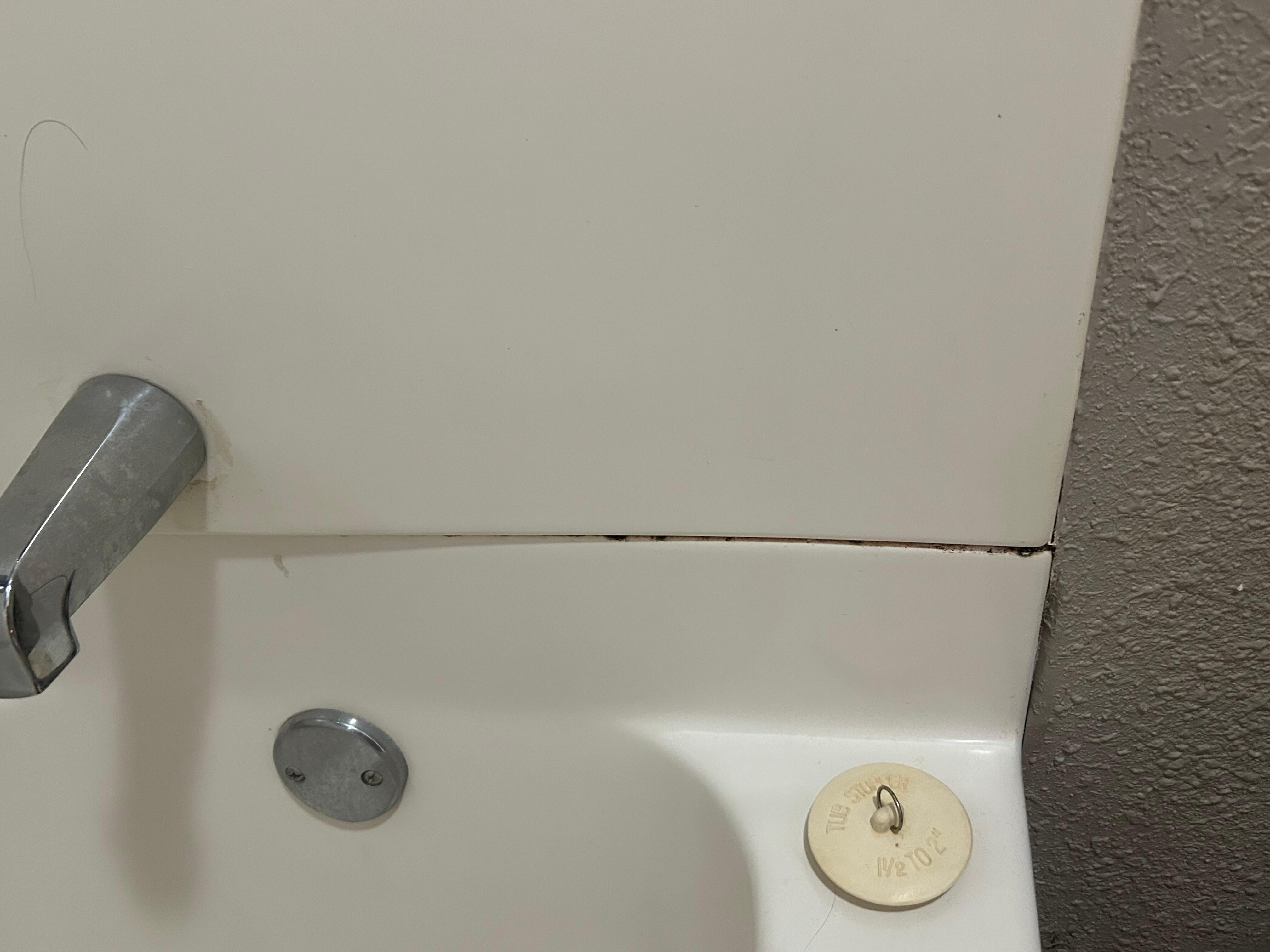 Black mold in bathroom
