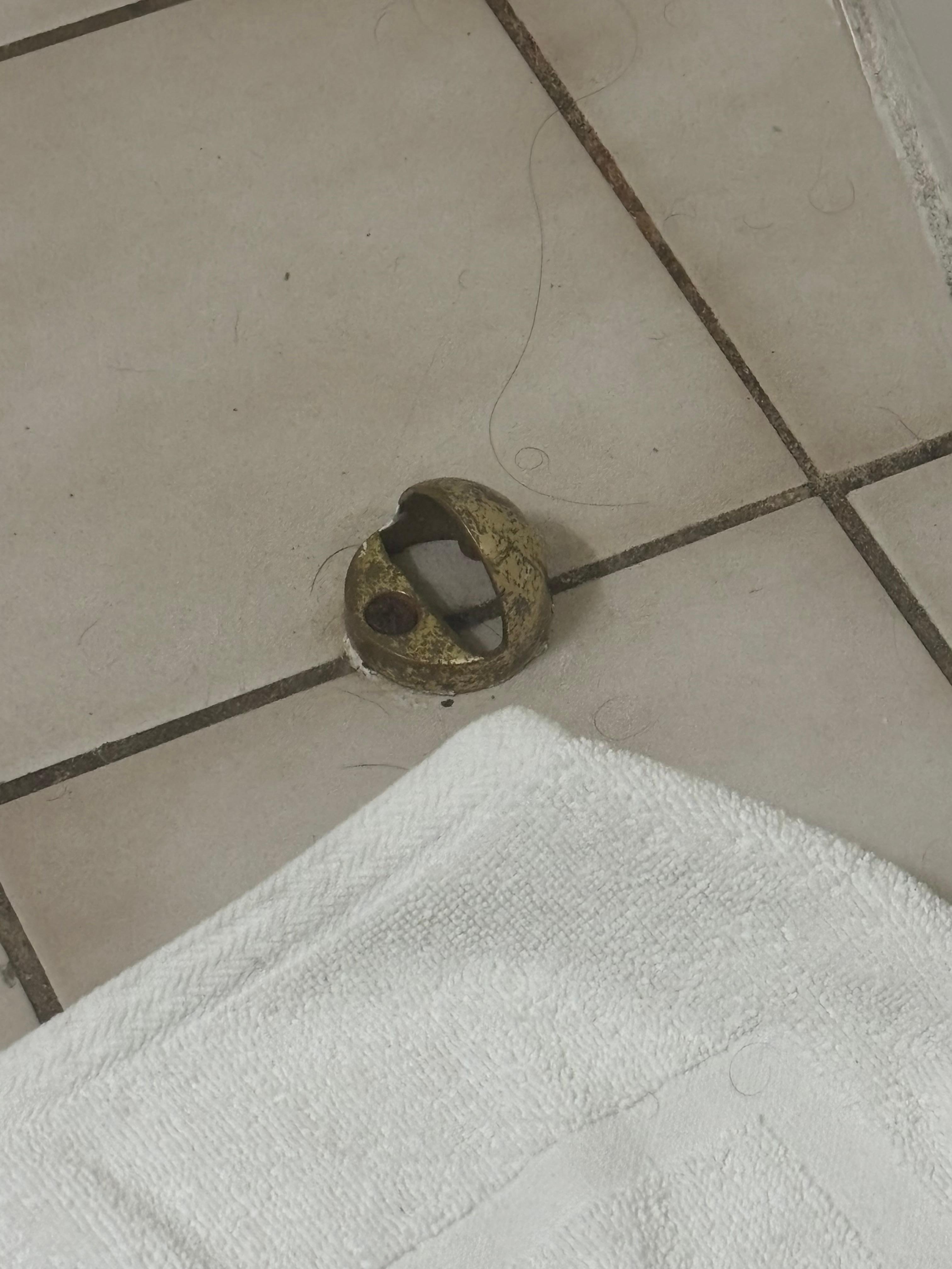 Where I stepped on getting out of shower. 