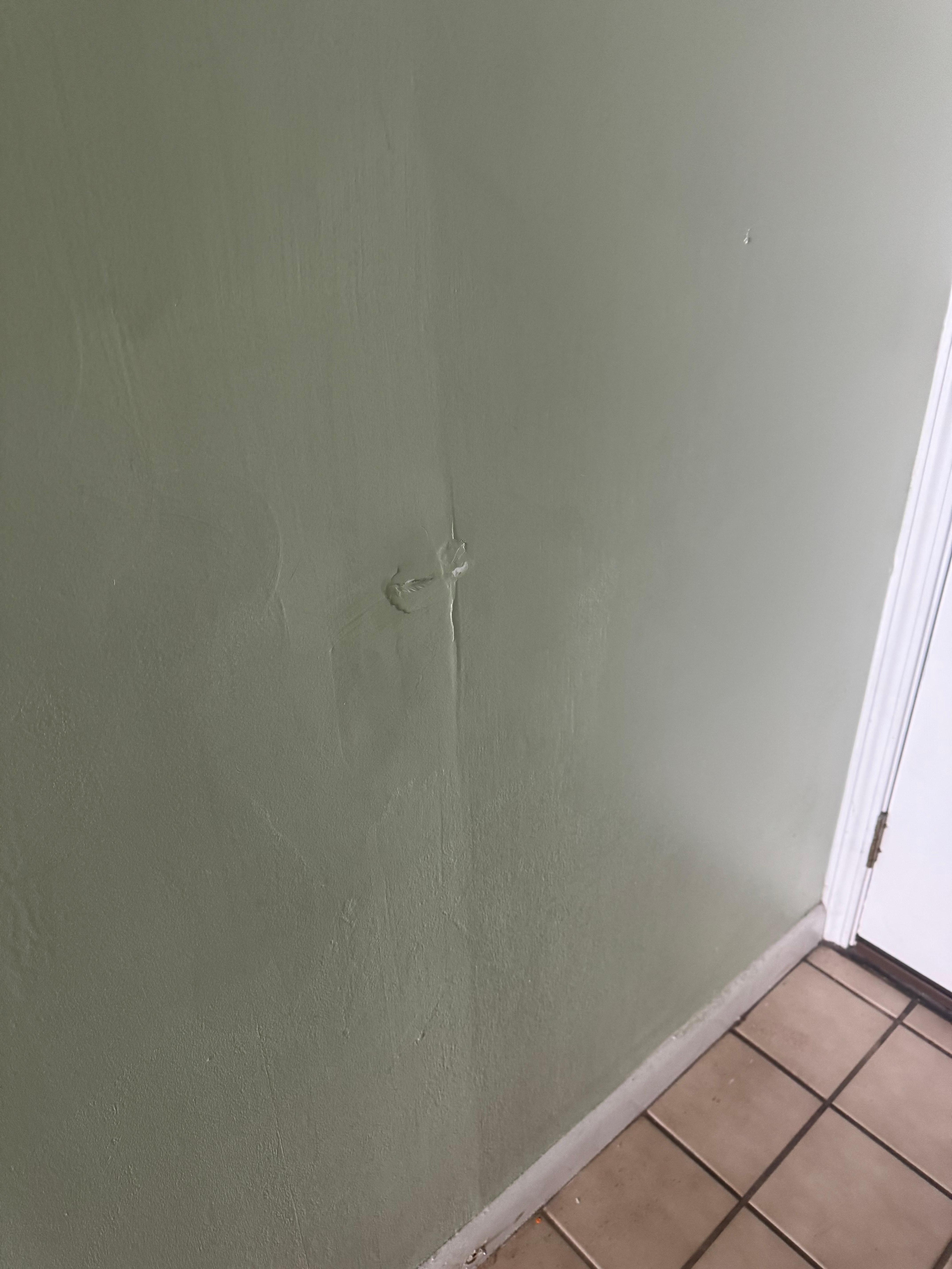 Cabinet door was hanging off 