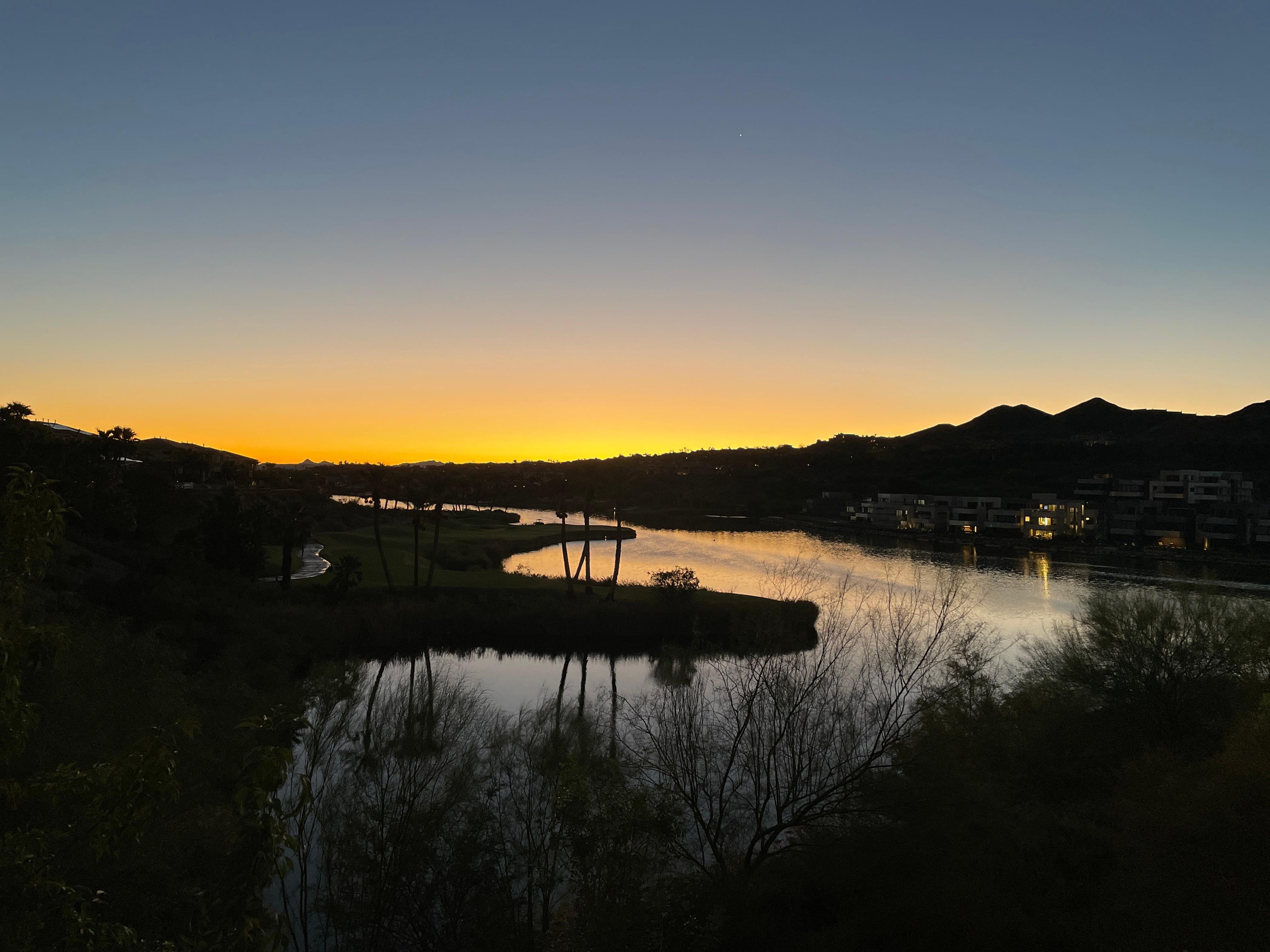 Sunrise from the balcony