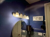 Lights out in bathroom