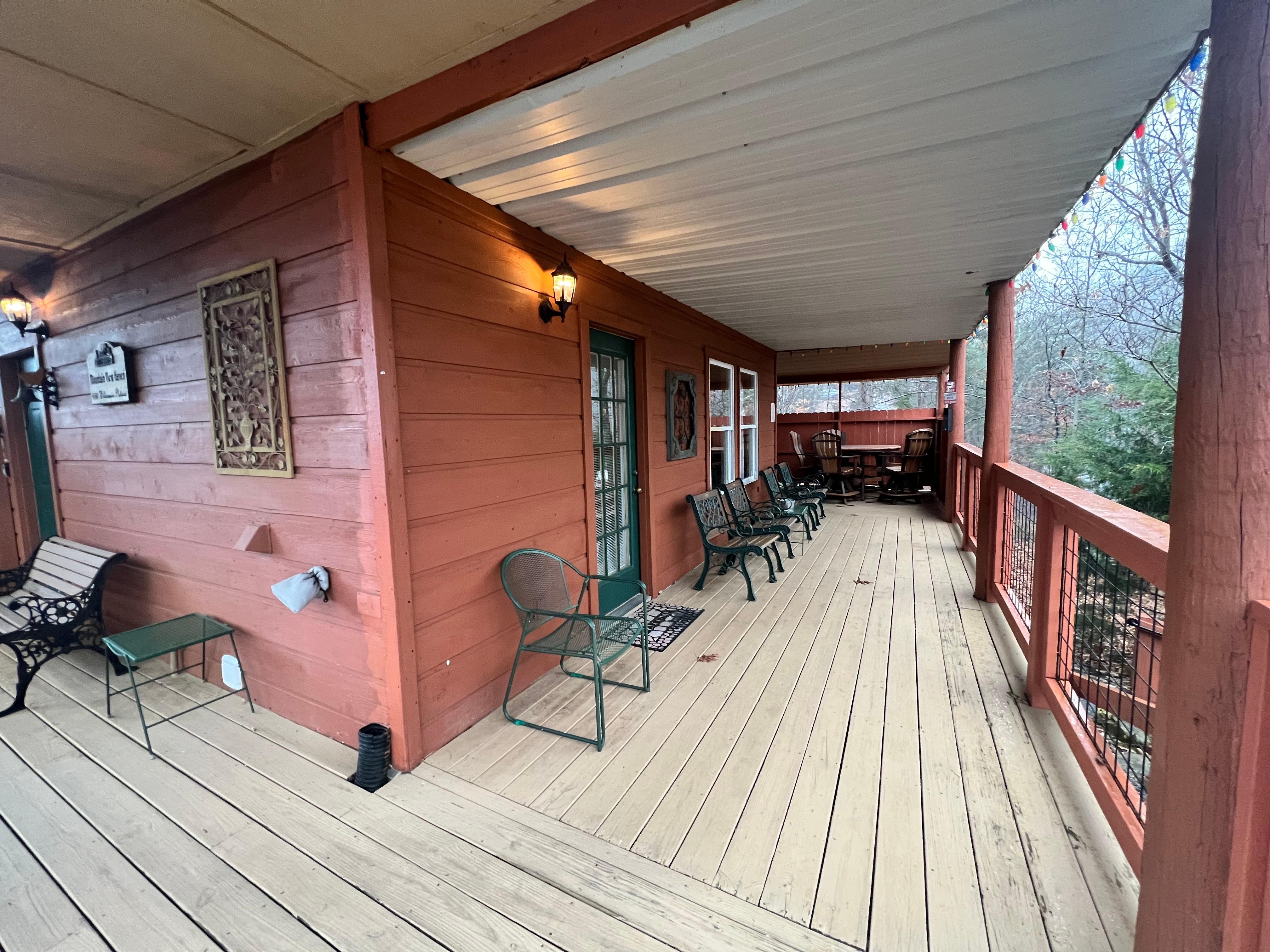 Bottom floor balcony 