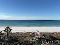 View from the balcony. Easy access to the beach.