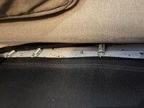 the pull out couch in the living room