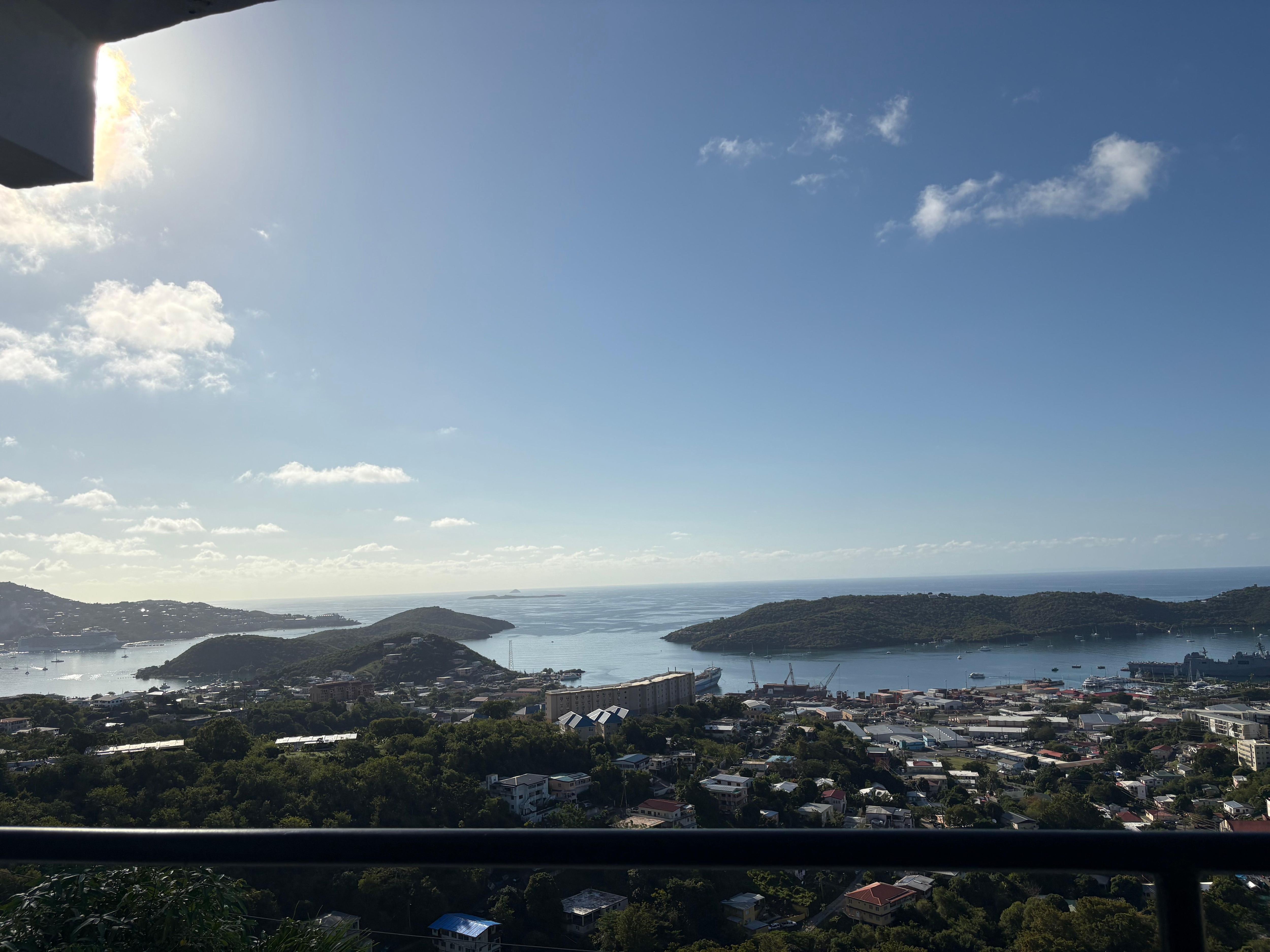 View from the restaurant at breakfast 