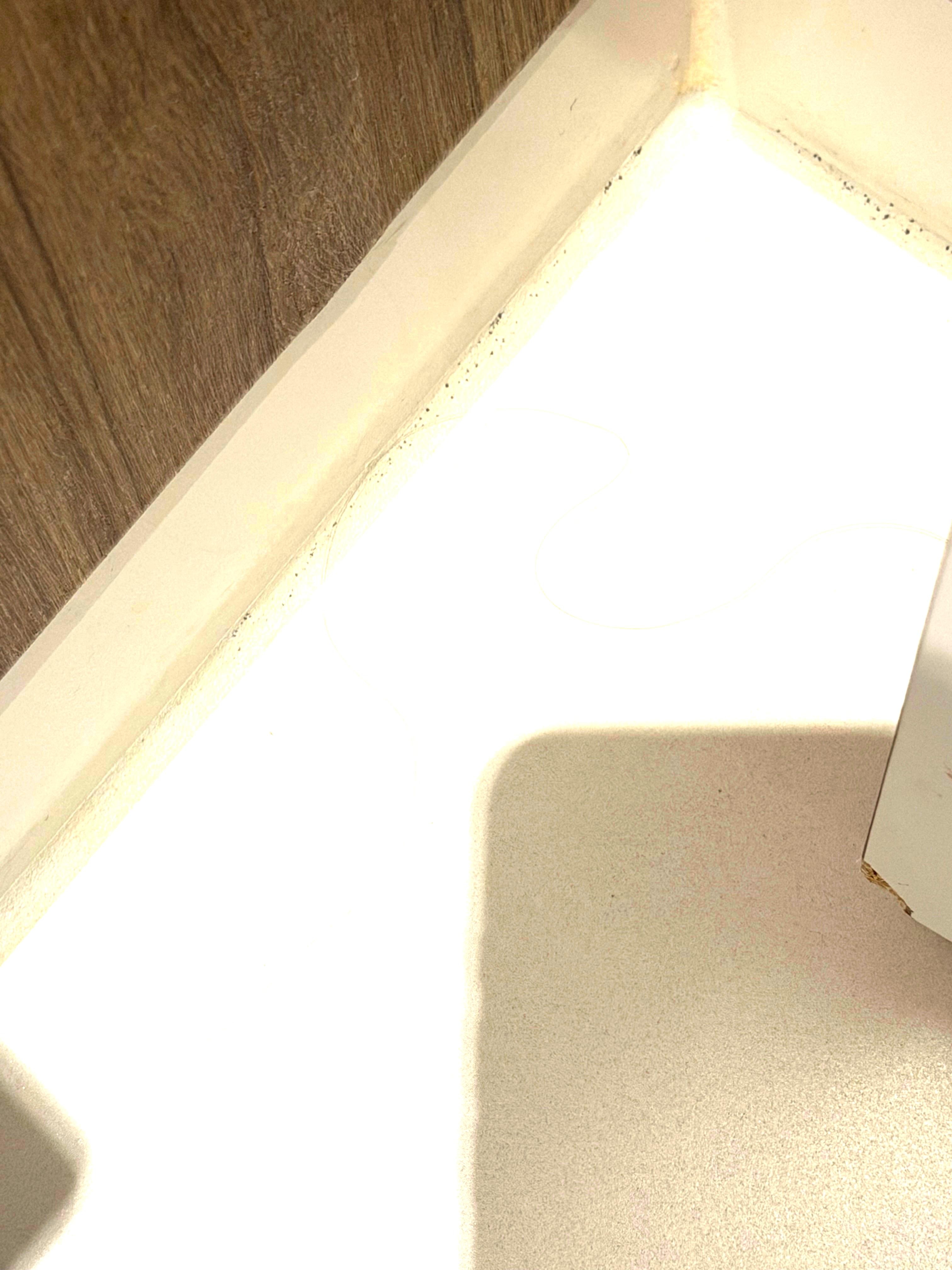 Langes (Frauen)Haar in der Ecke