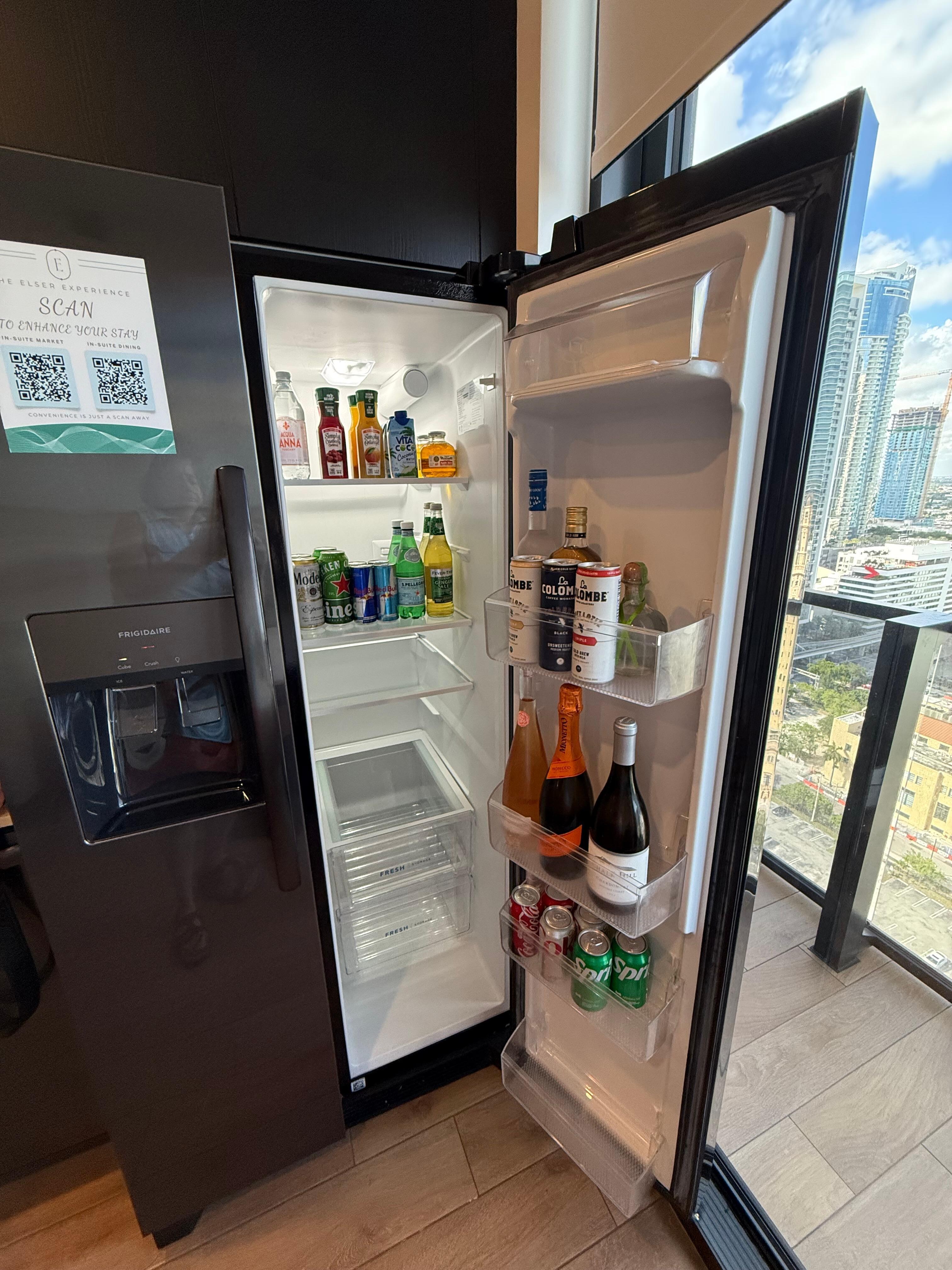 Never seen such a fully stocked fridge (for purchase)