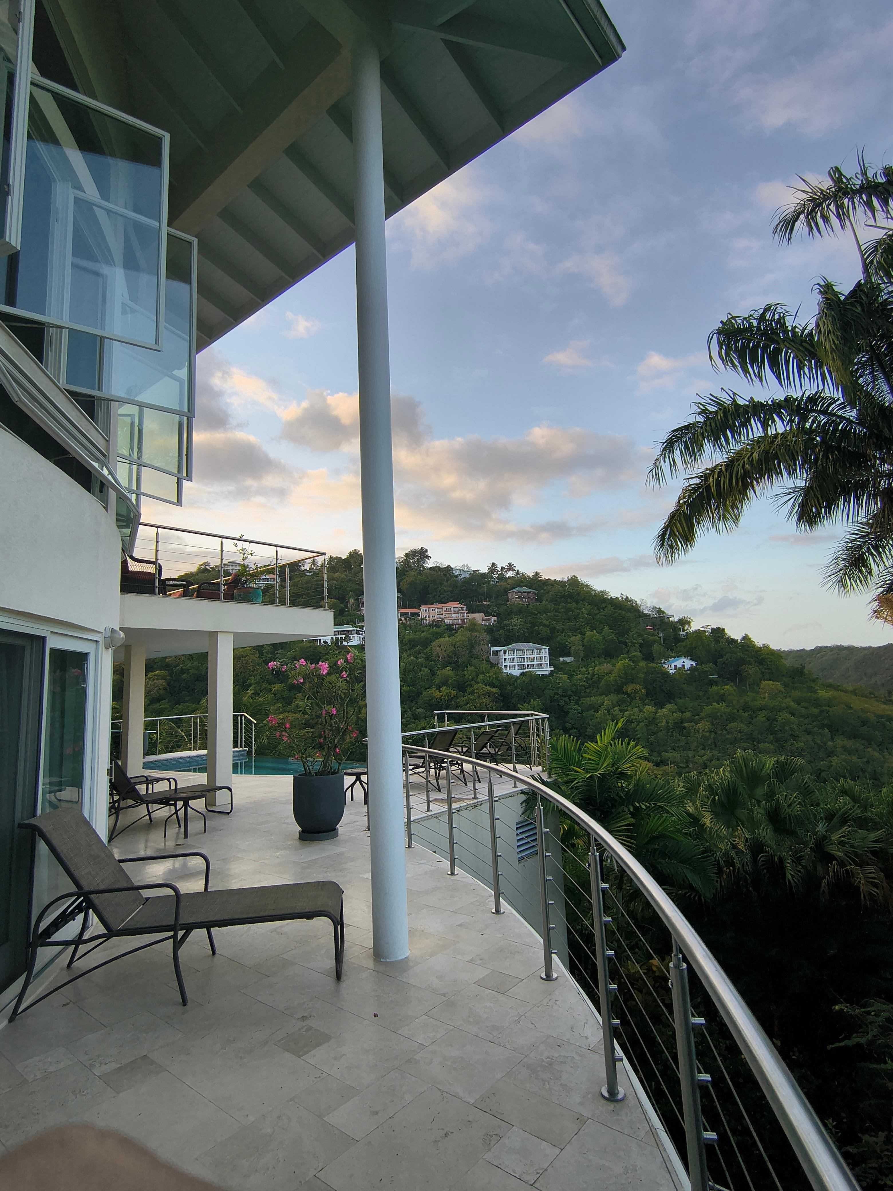 view of side patio at main level
