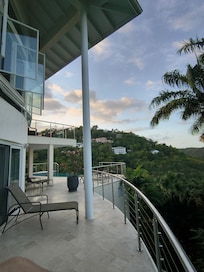 view of side patio at main level