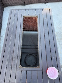 Fire pit with nothing inside