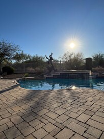 Sunrise in the backyard.