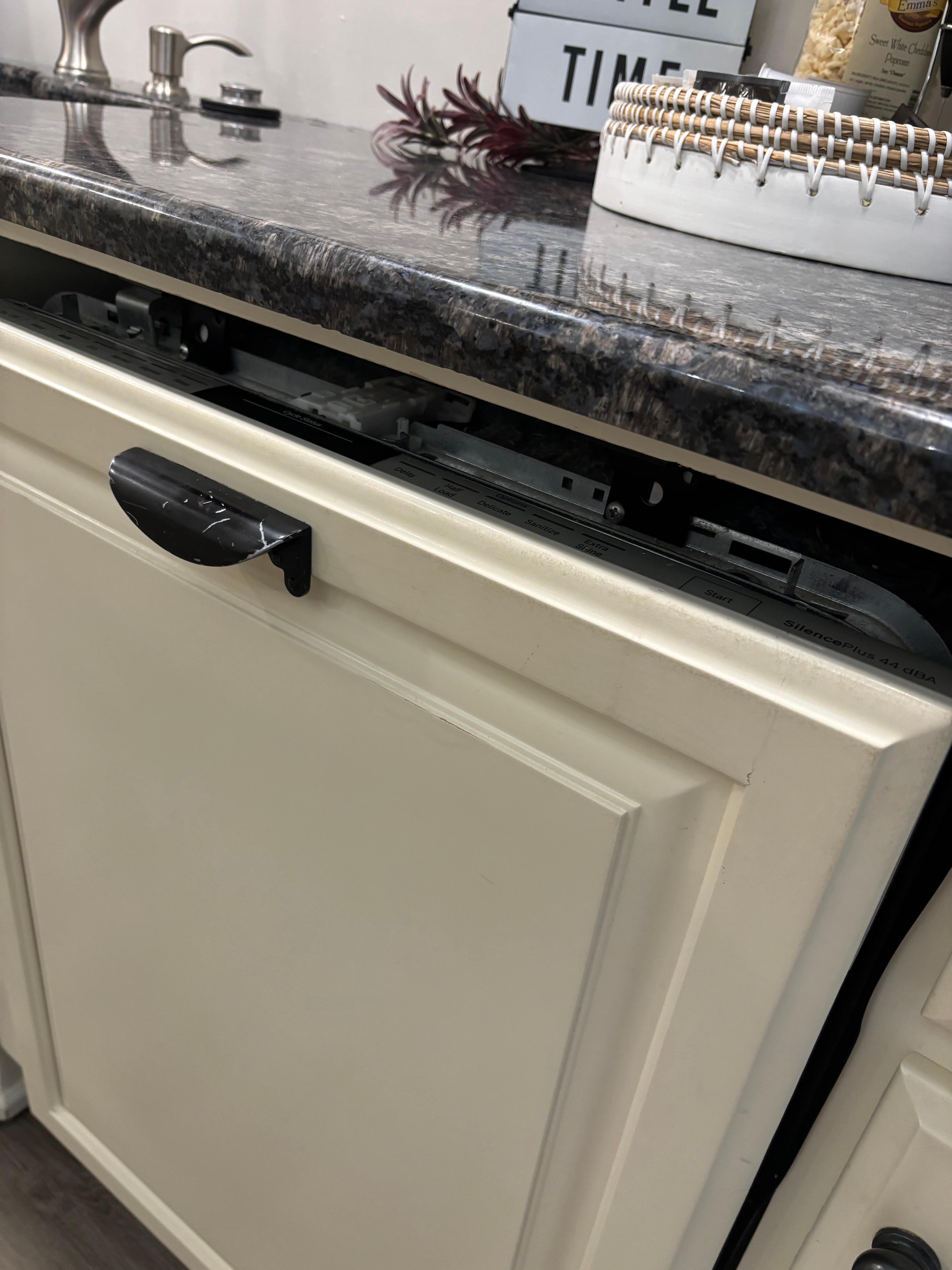 Notice the gap at the top; this was when it was closed. 