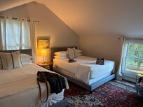 One of the 2 bedrooms. Both had own bathrooms.