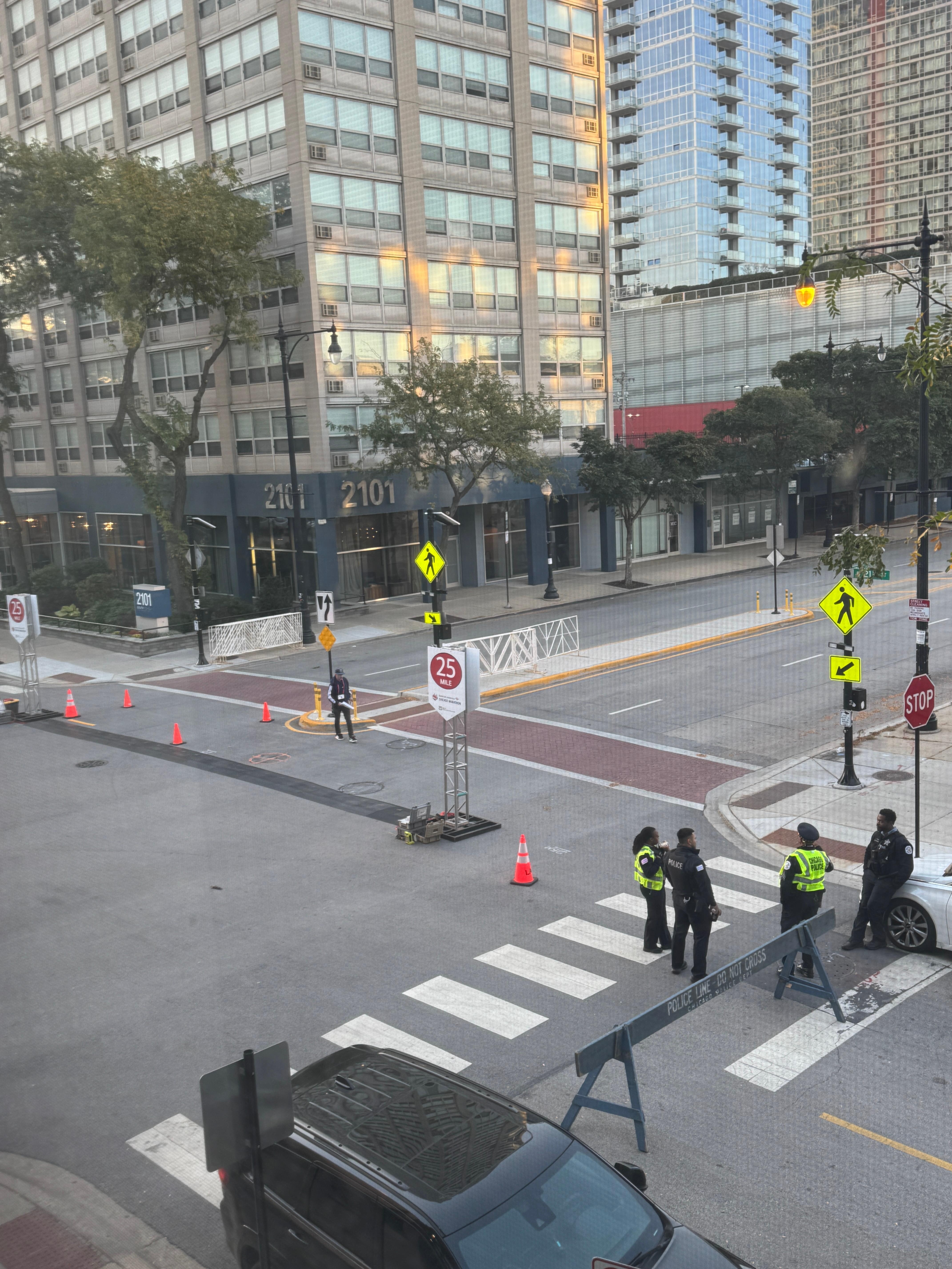 View of mile 25 mile marker from living room window.