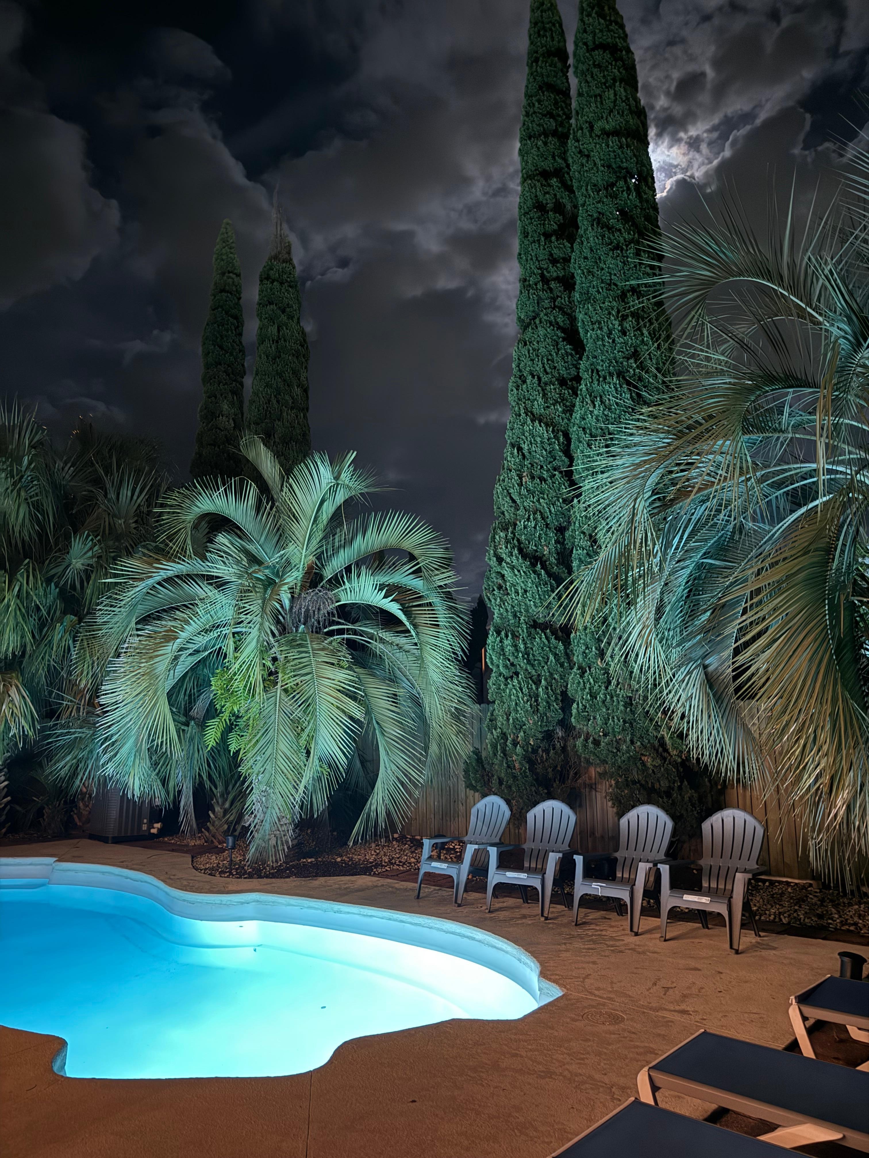 Beautiful moon view. 